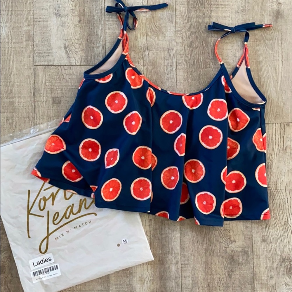 Kortni Jeane Oranges Swing Top